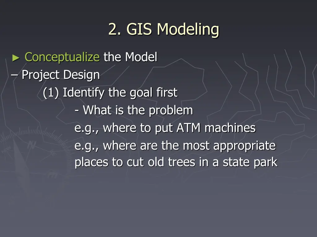 2 gis modeling 1