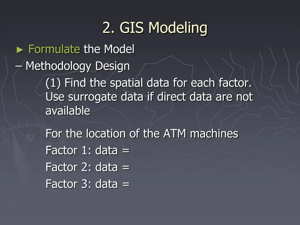 2 gis modeling 3