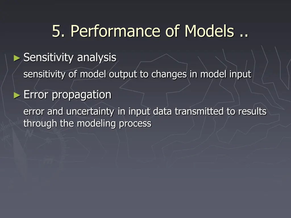 5 performance of models 1