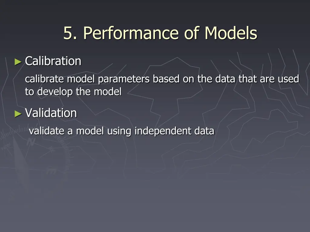 5 performance of models