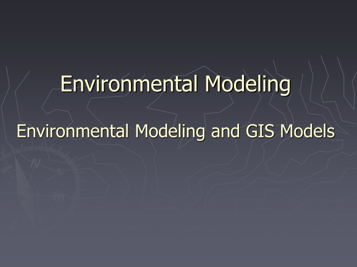 environmental modeling