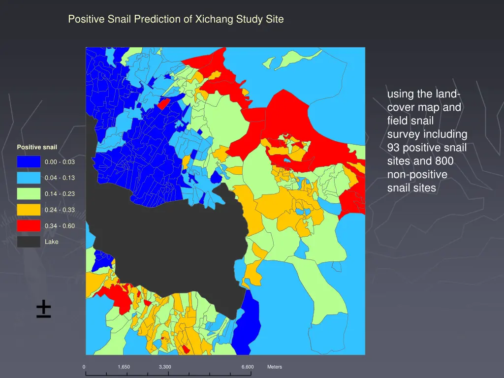 positive snail prediction of xichang study site