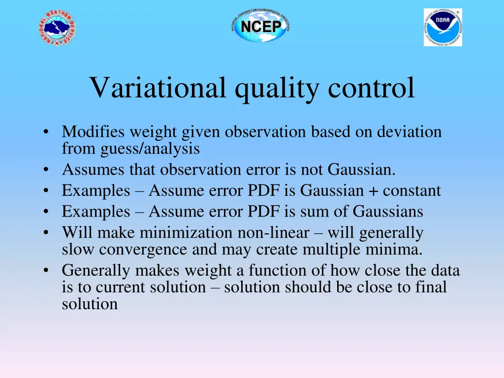 variational quality control