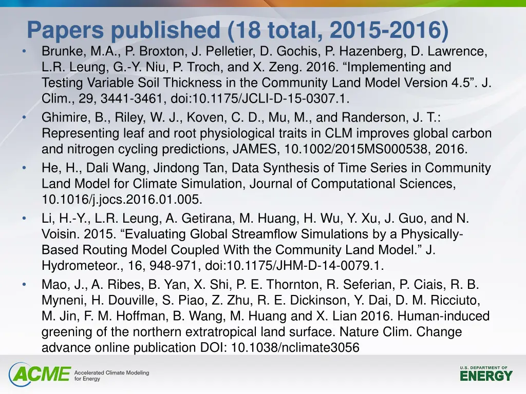 papers published 18 total 2015 2016 brunke