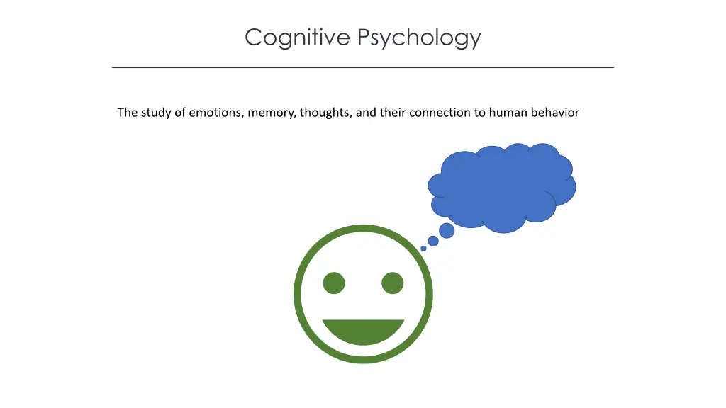 cognitive psychology