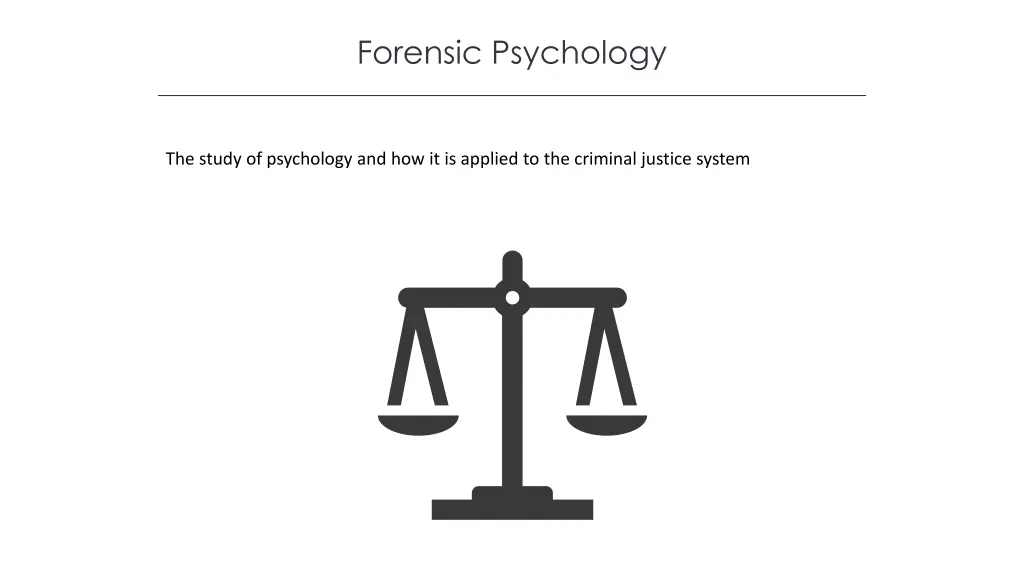 forensic psychology