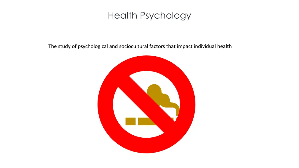 health psychology
