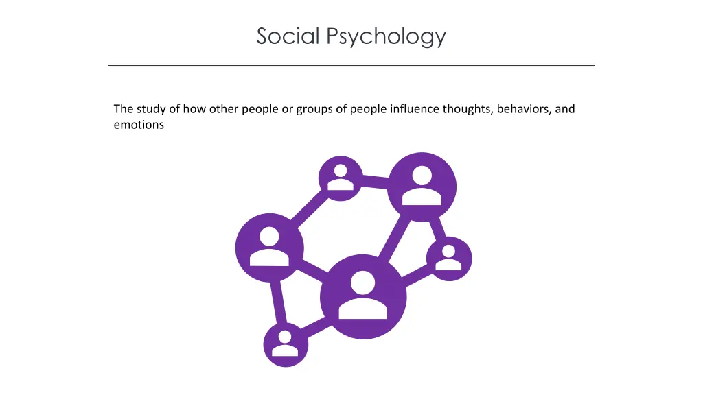 social psychology