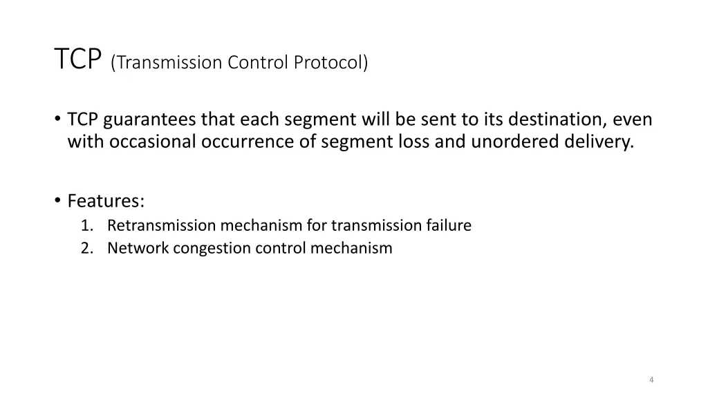 tcp transmission control protocol