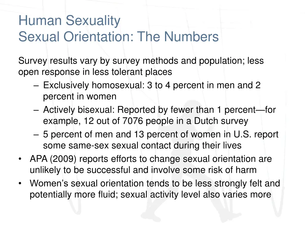 human sexuality sexual orientation the numbers