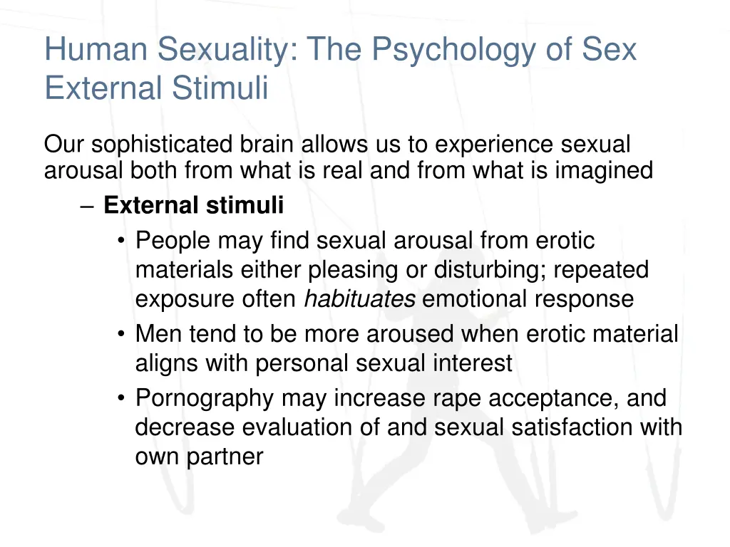 human sexuality the psychology of sex external