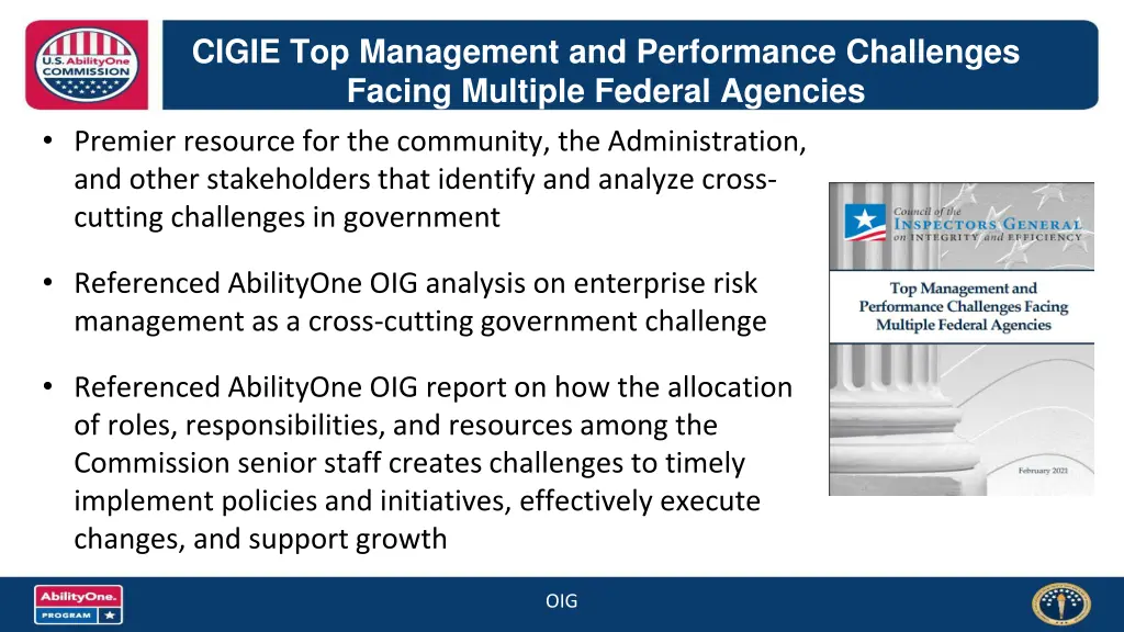 cigie top management and performance challenges