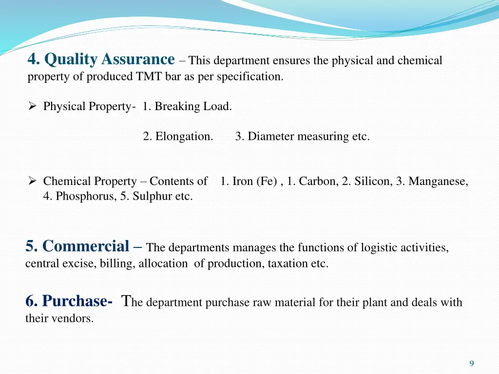 4 quality assurance this department ensures