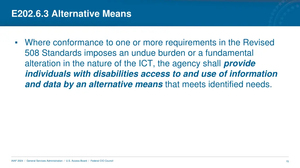 e202 6 3 alternative means