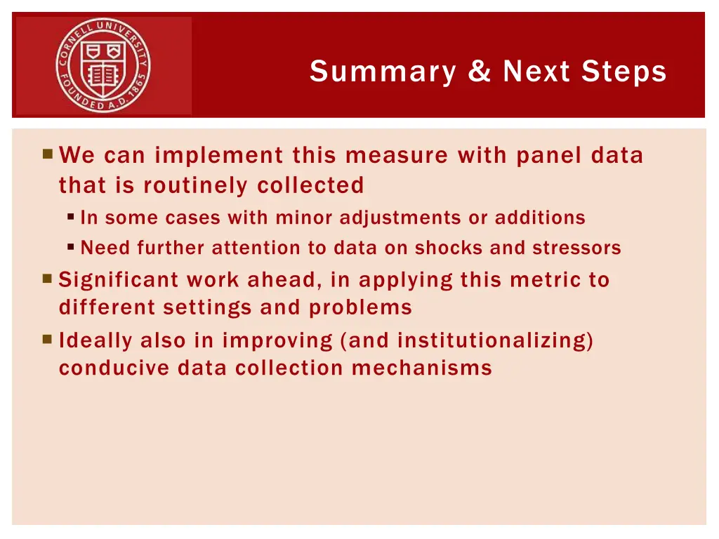 summary next steps 1
