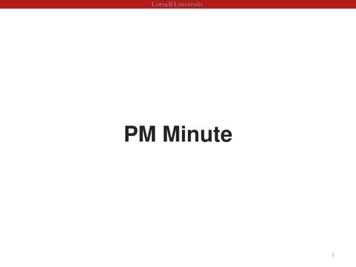 pm minute