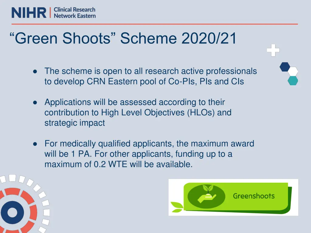 green shoots scheme 2020 21