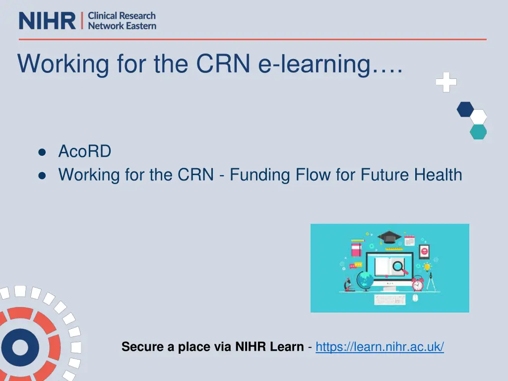 working for the crn e learning