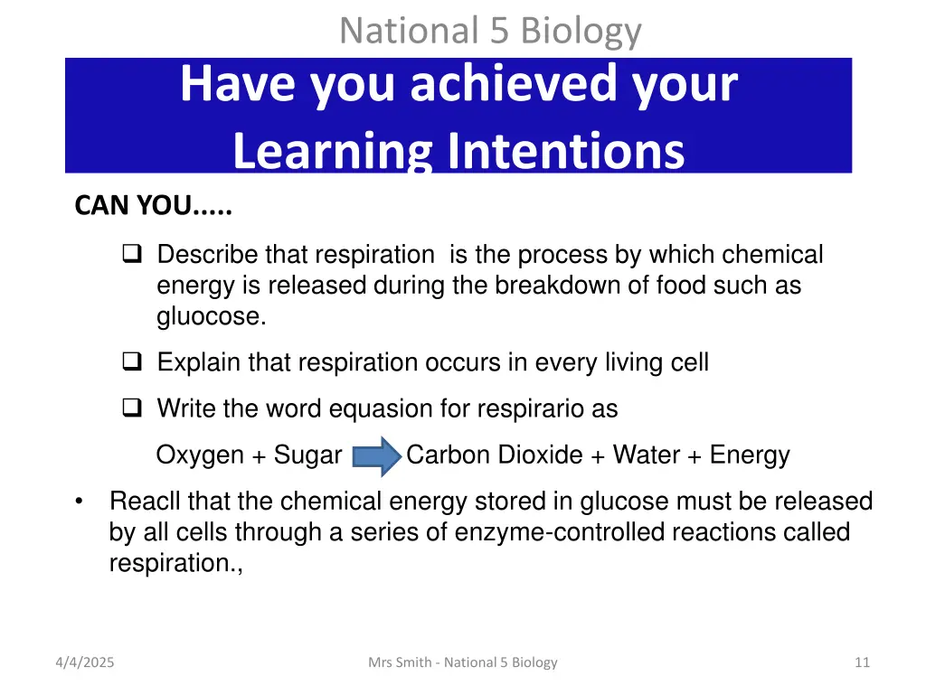 national 5 biology 2