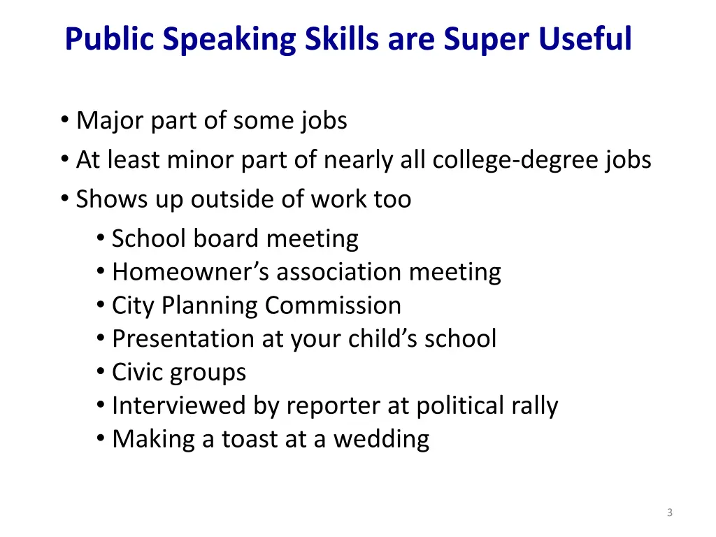 public speaking skills are super useful