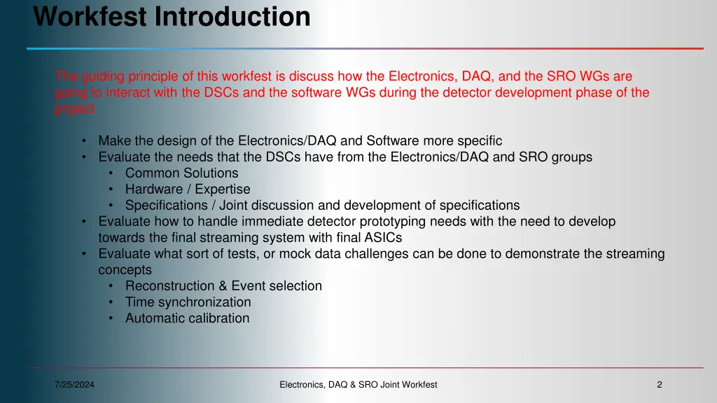 workfest introduction