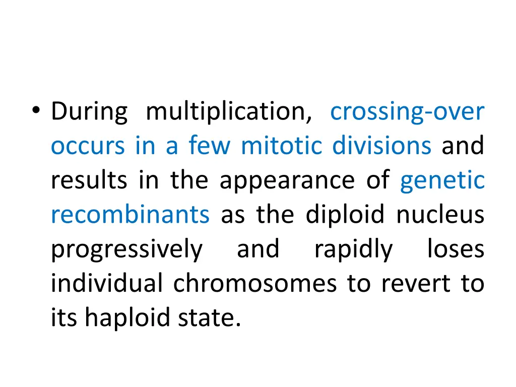 during multiplication crossing over occurs