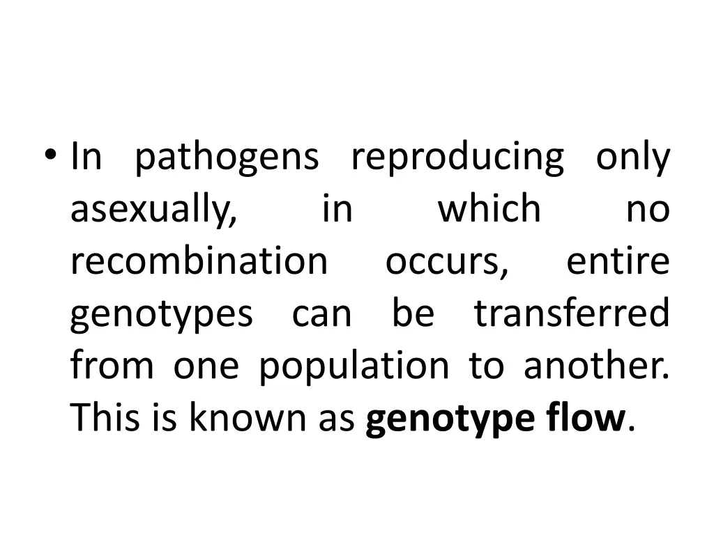 in pathogens reproducing only asexually
