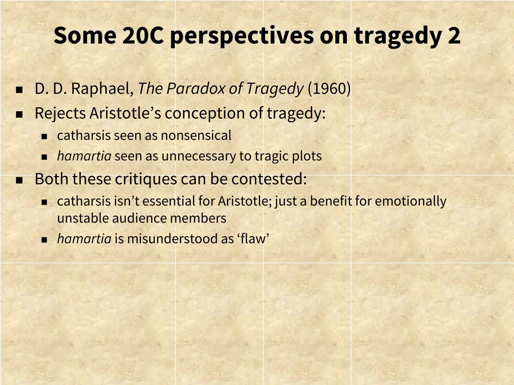 some 20c perspectives on tragedy 2