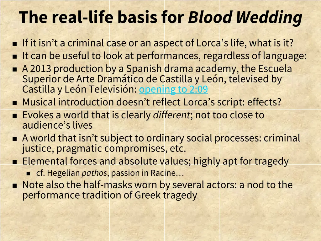 the real life basis for blood wedding 1