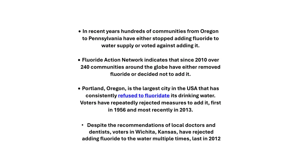 in recent years hundreds of communities from