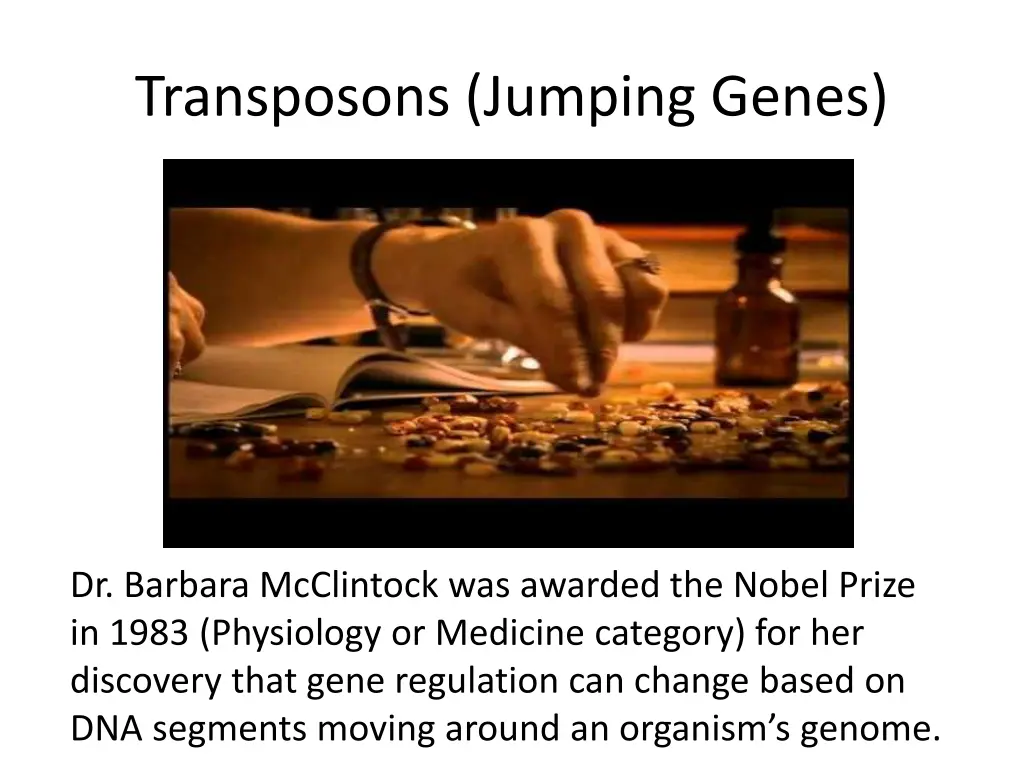 transposons jumping genes