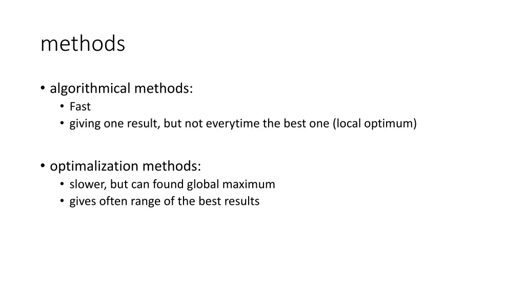methods