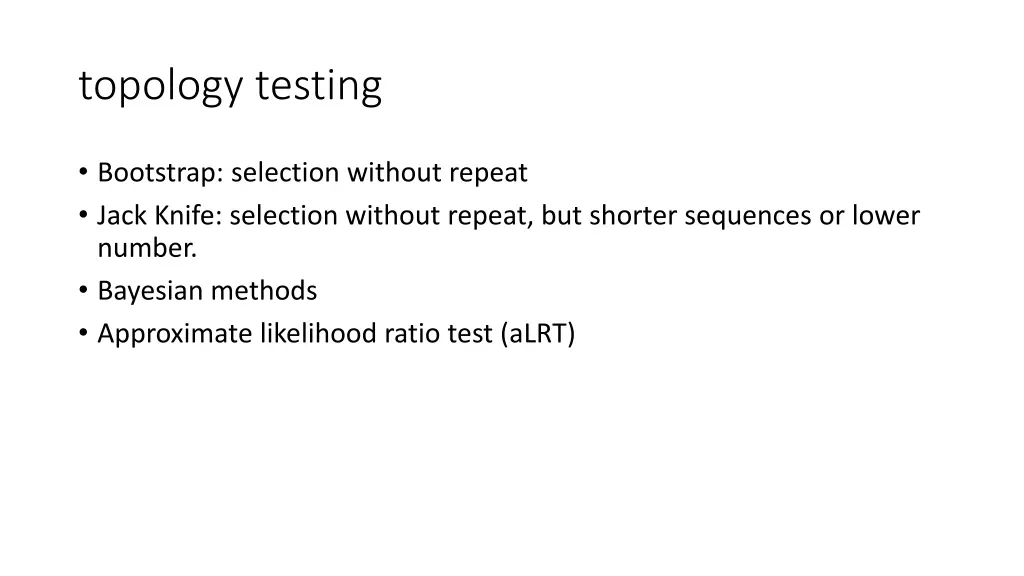 topology testing