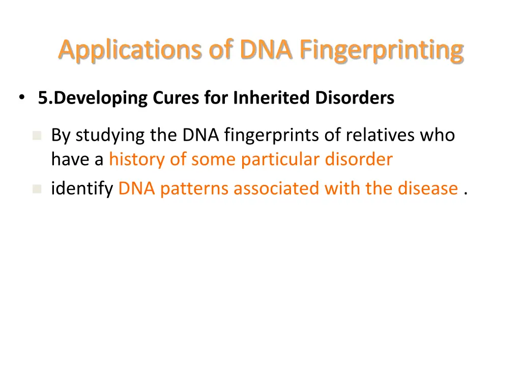 applications of dna fingerprinting 2