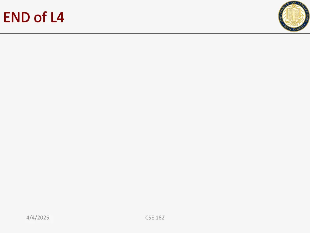 end of l4