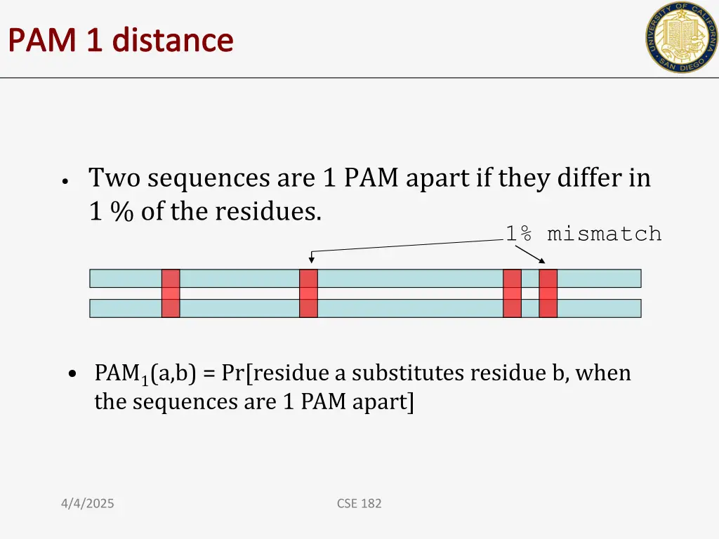 pam 1 distance