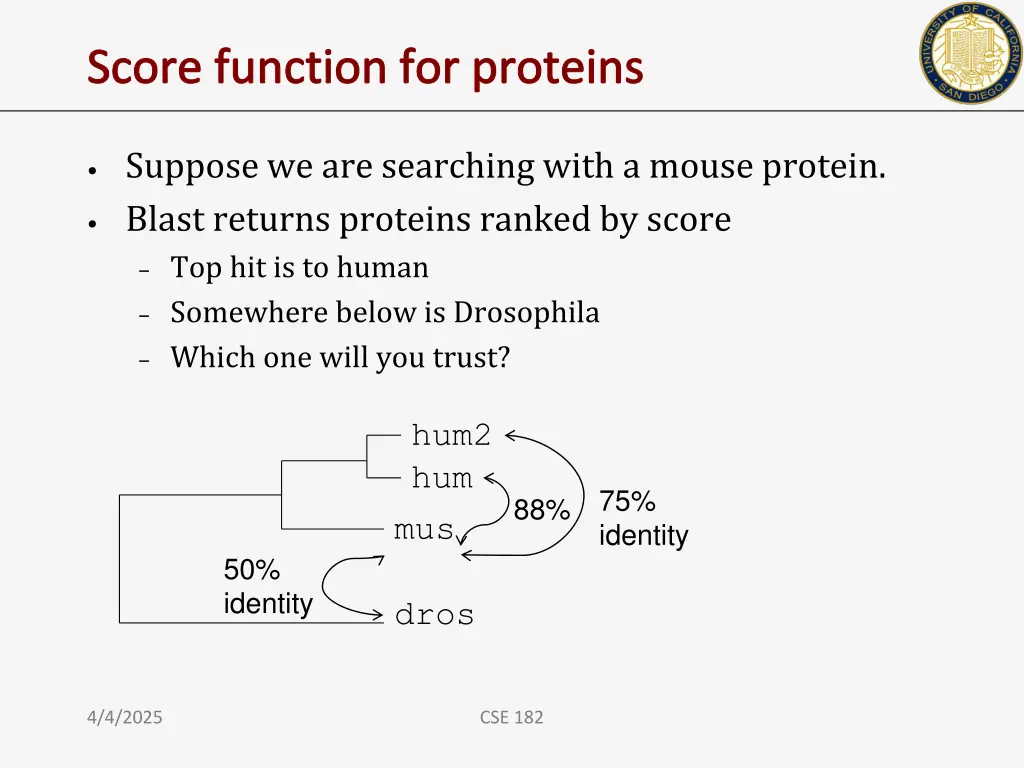 score function for proteins