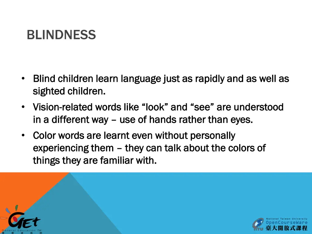 blindness
