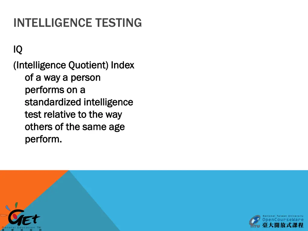intelligence testing