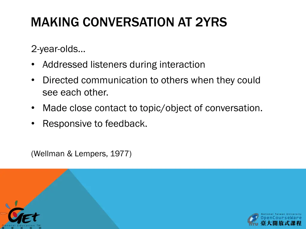 making conversation at 2yrs