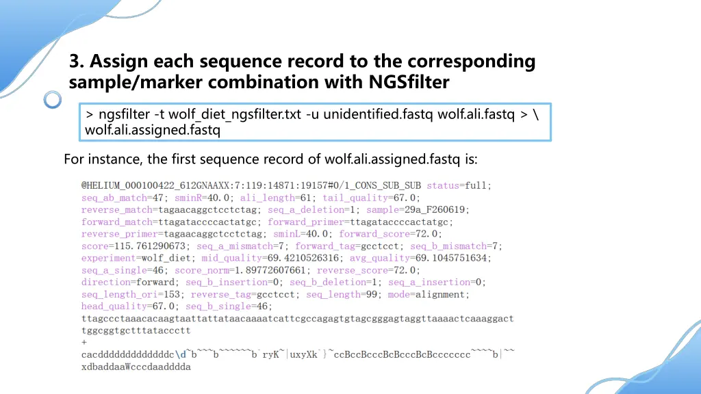 3 assign each sequence record
