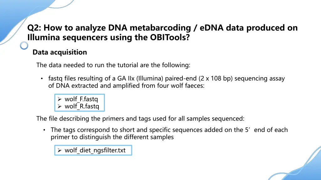 q2 how to analyze dna metabarcoding edna data