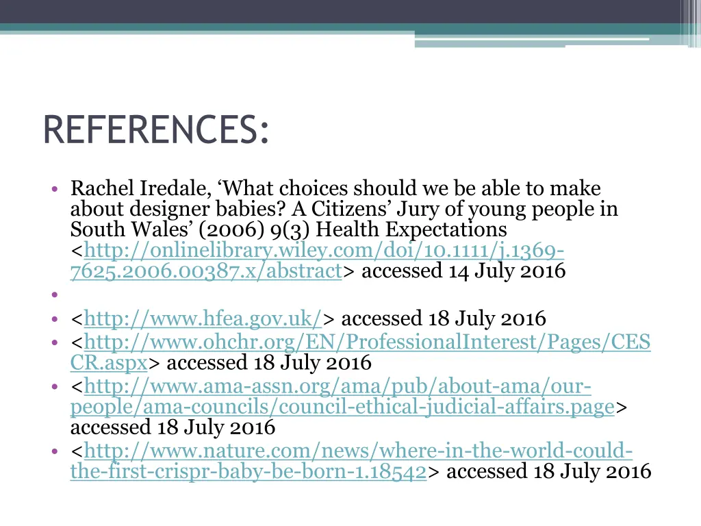 references