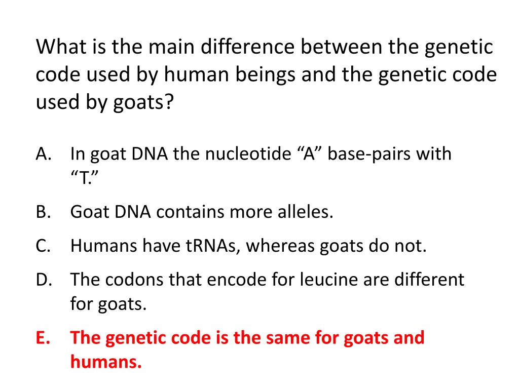what is the main difference between the genetic