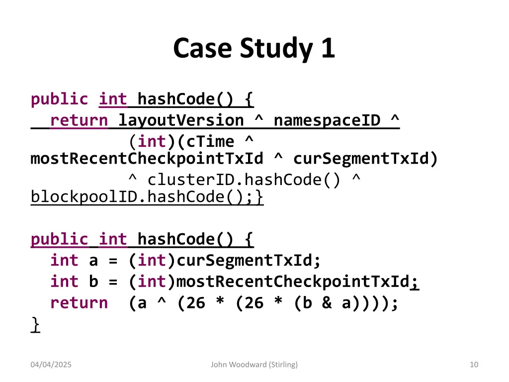 case study 1