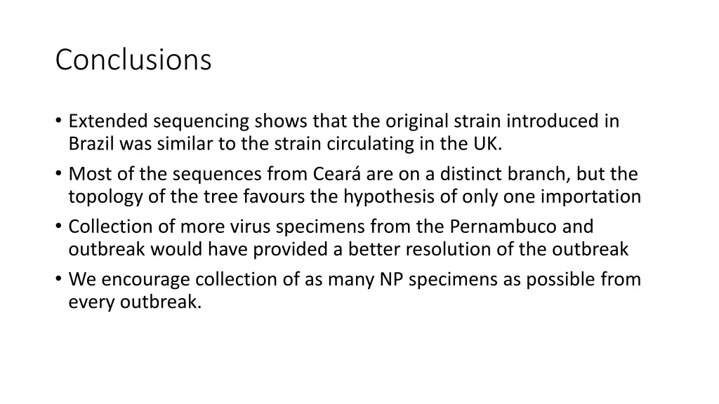 conclusions