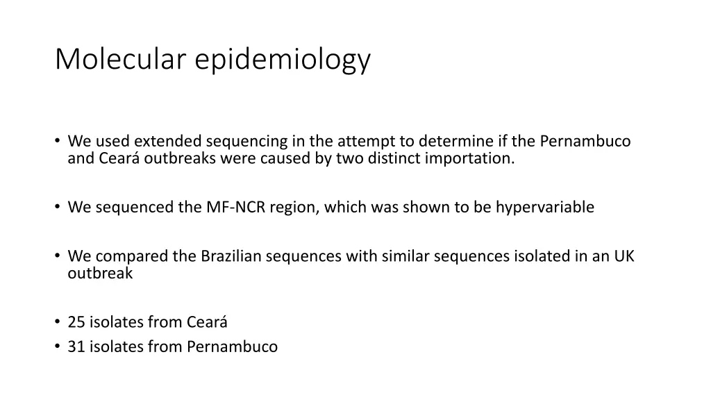 molecular epidemiology