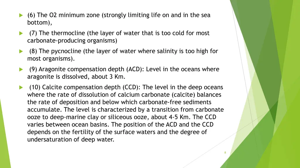 6 the o2 minimum zone strongly limiting life
