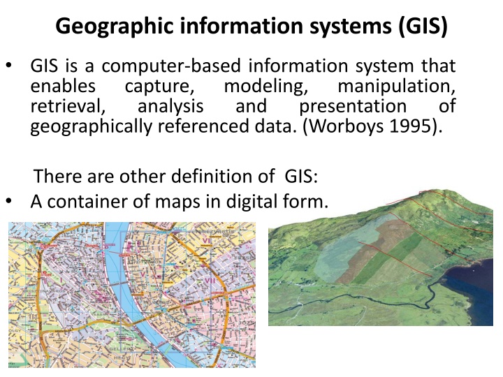 geographic information systems gis
