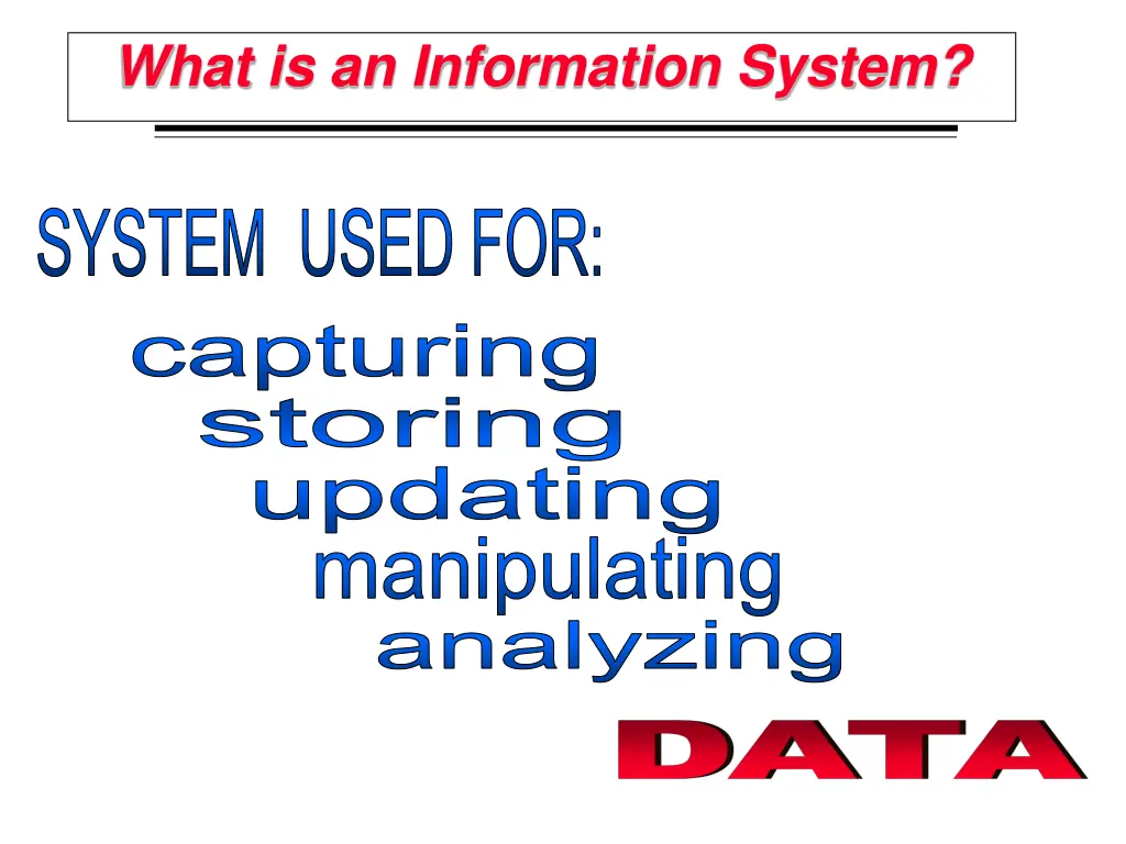 what is an information system